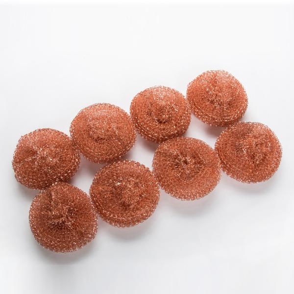 Environmental Friendly Copperized Stainless Steel Scrub , Anti Mildew Metal Pot Scrubbers
