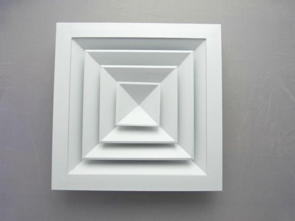 603x603mm Aluminum Metal Ceiling Long Strip Air Outlet Of Central Air Conditioner In Shopping Mall
