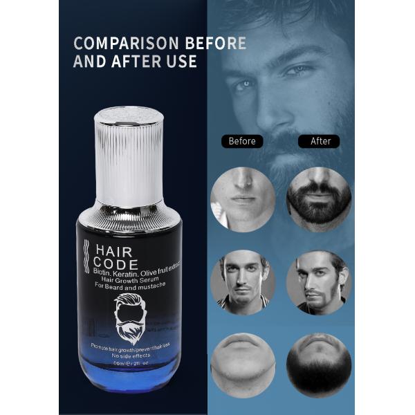Beard Growth Serum Oil 100% Natural Original Hair Code Serum Private Label Factory Wholesale Price