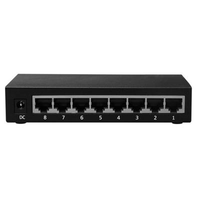 10/100/1000M interruptor da fibra ótica de 8 portos, interruptor ótico dos ethernet da fibra Unmanaged