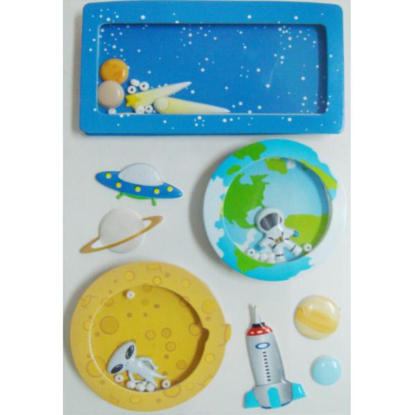 Бумага стикеров игрушки Силк печатания винтажная + ПВК тучный + стразы + материа