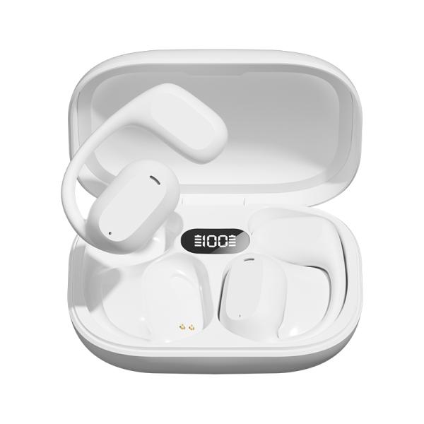 ETEK Ear-Hook TWS Earphones Bluetooth 5.3 A2DP/AVRCP/HFP 50mAh Earphone Cell + 300mAh Case Protective Board