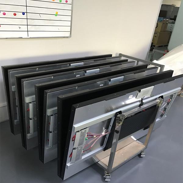 painel do LCD do quadro 2000nits aberto monitores industriais ásperos de 65 polegadas