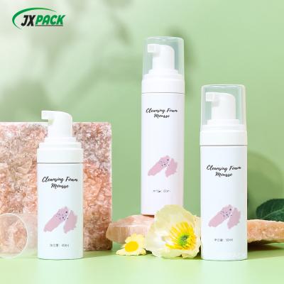 Bouteille de mousse en mousse recyclable blanche PET 100 ml pour soins personnels portables