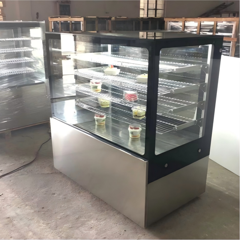Customized Electric Cake Display Refrigerator Cake Showcase Chiller 4pcs Shelves