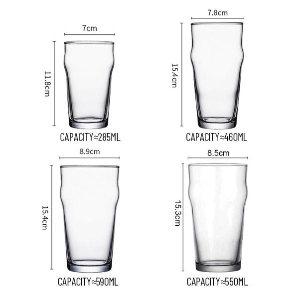 Food-Safe Glass | Custom 9 -16oz Beer Glasses | Factory-Direct Wholesale | B2B Bulk Pricing Options