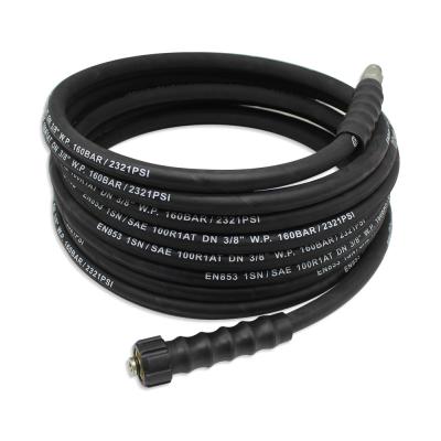 3/8X 25' 4000 Psi High Pressure Washer Hose Black Blue Gray