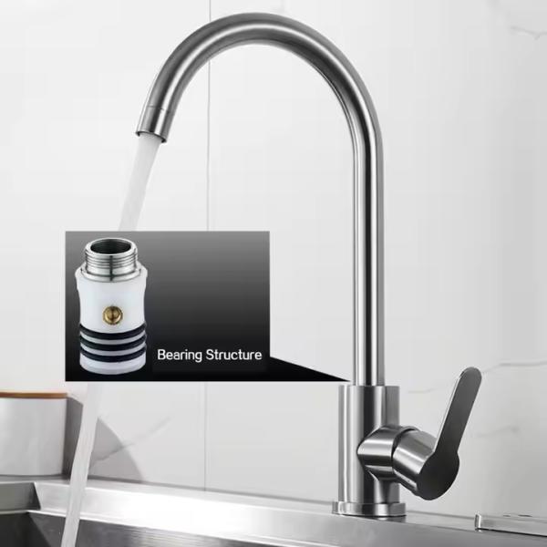 304 из нержавеющей стали Гибкий вытягивающийся кухонный микшер