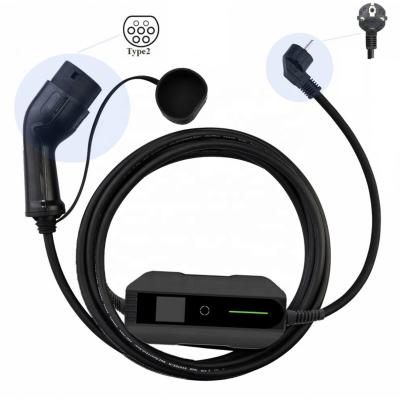 Tipo portátil impermeável do carregador de IP66 EV - 2 5m 10m 12m 6A-16A
