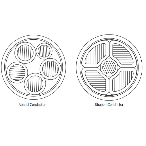 Four And Half Core 0.6/1kV Aluminum Conductor PVC Insulated & Sheathed Electric Cable