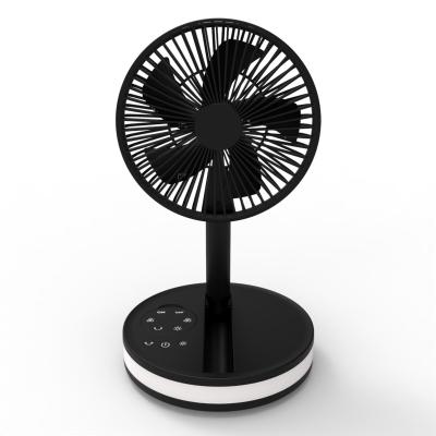 Tabela de ar fresca recarregável de Mini Desktop Fan Portable Adjustable do fã de tabela do suporte de HEBRONFAN