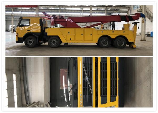 os caminhões de Wrecker pesados do cabo de aço de 45m avaliaram puxar o guincho de poder 25000kg