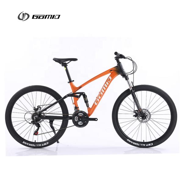 OEM Bicicletas Custom Full Suspension Mountain Bike by GOMID with SHIMANO Gear Cycle and Four Link Soft Tail Length m 172-182CM