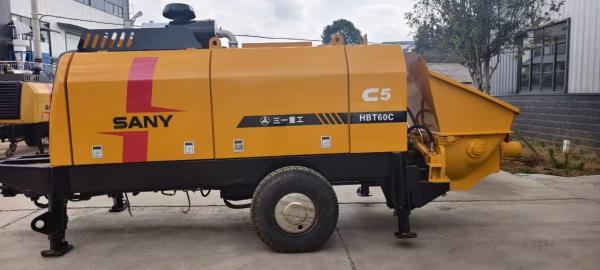 HBT60C Diesel Used Concrete Trailer Pump 2013 Sany Concrete Pump Tow Behind