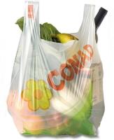 Le T-shirt en plastique biodégradable compostable adapté aux besoins du client met en sac, les sacs compostables biodégradables de gilet pour l'achat