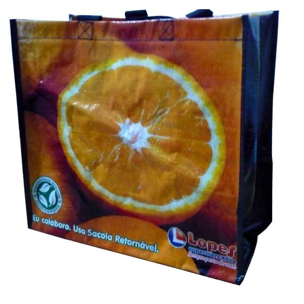 Durable 120g PP Woven Shopping Bags, Eco-friendly Reusable Carrier Bag With Berry Photos
