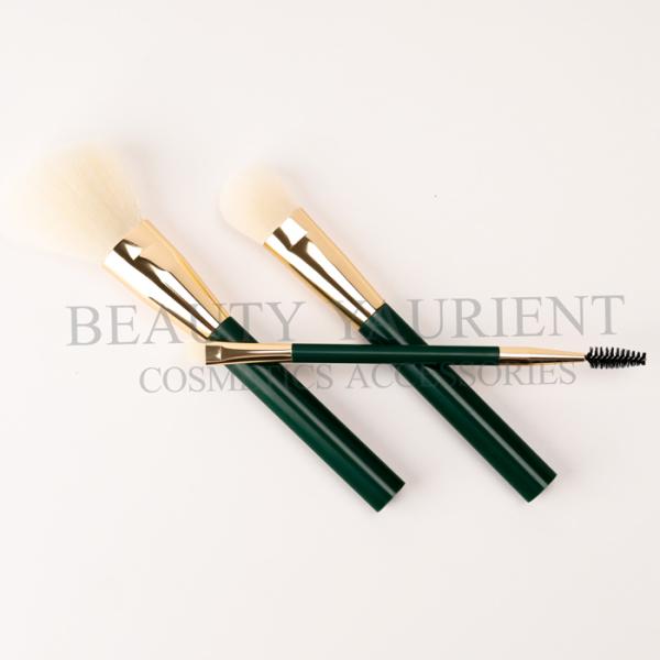 Synthetic Hair Beginner Face Makeup Brush Set 3pcs With Pouch 17.7cm
