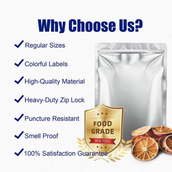 Жара качества еды - уплотнение Mylar кладет стойку в мешки долгосрочности 5 галлонов вверх по Ziplockk мешка упаковывая