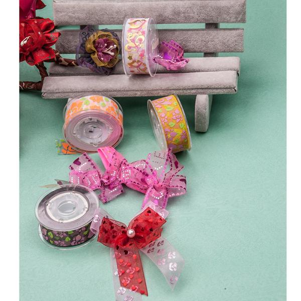Decoration Christmas Grosgrain Ribbon Wear Proof Damage Free Colorful 