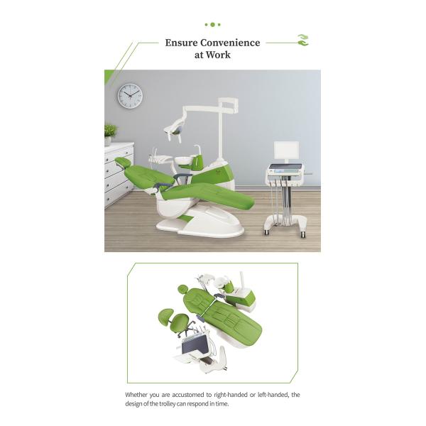 Cast Aluminum Backrest Stomatology Equipment Mobile Dental Cart Unit