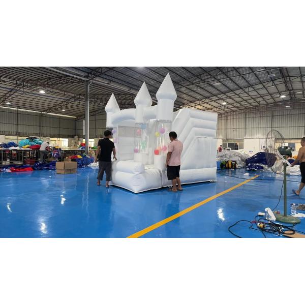OEM Надувный ПВХ Детский Отскачивающий Замок 13FT Белый Отскачивающий Дом Для Свадьб и Дней Рождения С Фабричной Ценой
