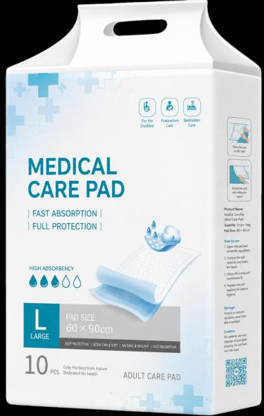 Medical Grade Adult Underpad (L/XL) High Absorbency Bed Pad for Incontinence – Leak-Proof Breathable Backing