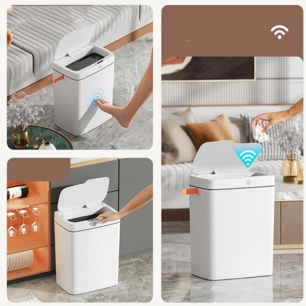 Intelligent Trash Can Smart Sensor Waterproof Dustbin Household Induction Garbage Bin Automatic Packing House Garbage Can