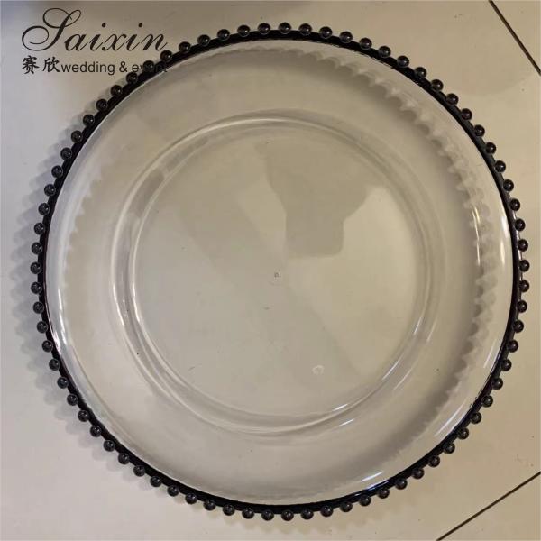 Пластмассовый золотой шариковый акриловый зарядное устройство свадебный столик