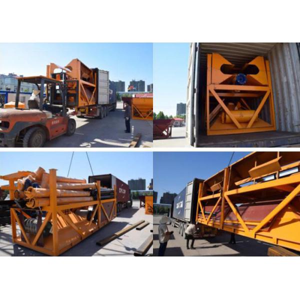 Automatic Heavy Construction Machinery Mobile Concrete Batching Plant With 100t Cement Silos