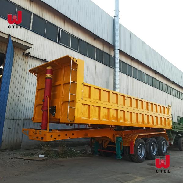 Tipper 30cbm тележки трейлер сброса трейлеров 45T Semi гидравлический
