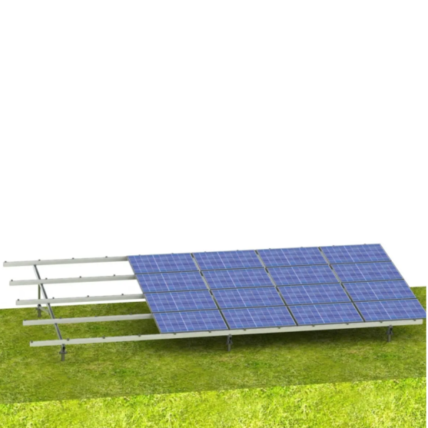 Solar Panel Mounting Brackets Aluminum Single Post Ground Mounting System Offering Stable Solution for Open Field Solar Installations