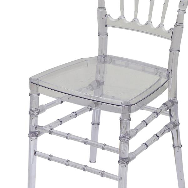Banquet Wedding Events Dining Room Furniture Resin Party Chairs with Removable Bamboo Seat