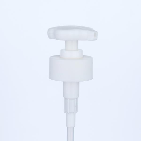 28/400 Tête de pompe à lotion en forme de fleur blanche pour les bouteilles de gel de douche et les bouteilles de shampooing pour le bain