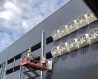 Ventilateur suspendu de volaille Équipement de maison de volaille Ventilateur d'échappement en FRP silencieux de type industriel