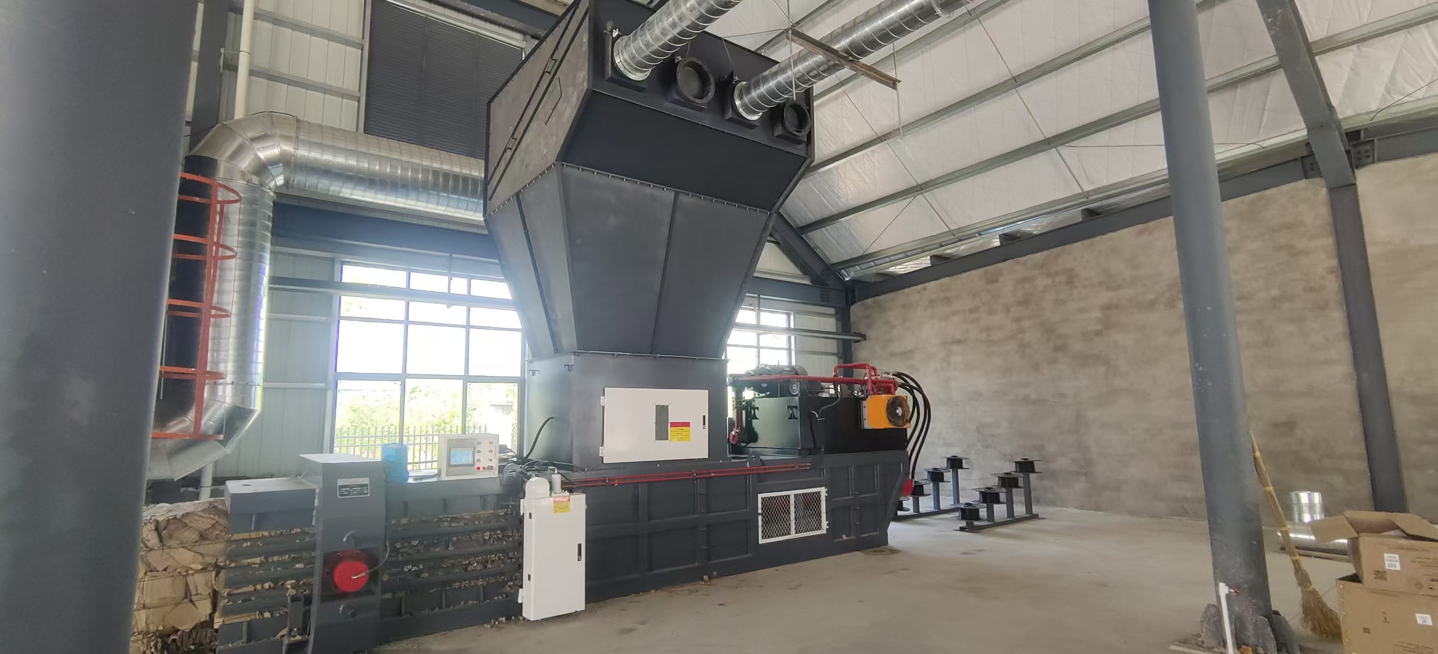 Heavy Duty Waste Paper Pressing Machine 1-4 Tons/Hour Capacity