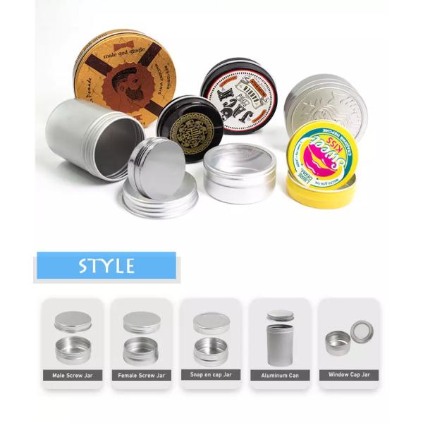 Жестяной коробки коробки олова опарника металла сливк 5ML-250ML опарник косметической алюминиевый