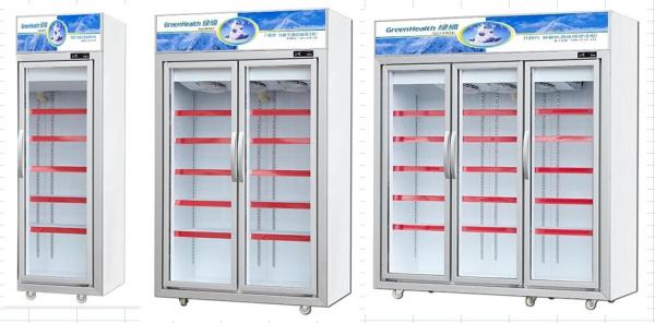 -18 ~ -22 ℃ Commercial Double Glass Door Freezer For Supermarket
