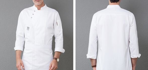 Designer Chef Uniforms Long Sleeve Tops + Apron Costumes Chef Overalls Kitchen Uniform Restaurant Clothing Cooking Wear