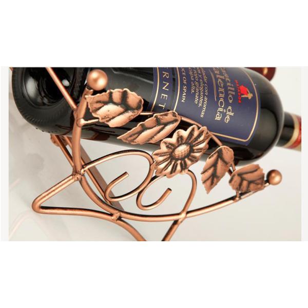 Bronze H43.5cm Wine Glass Upside Down Holder , 1.2kg Upside Down Glass Rack