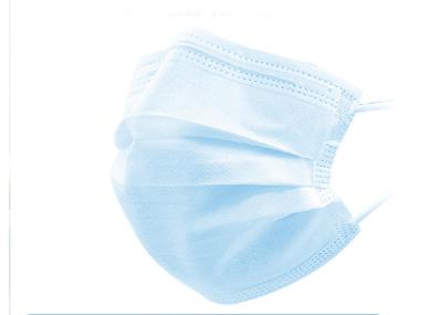 Hygienic Blue Disposable Medical Masks Non - Woven  9 * 18cm Dust - Proof