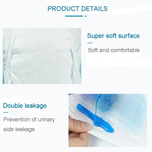 Soft Breathable Disposable Baby Diaper Cotton Sleepy High Absorption