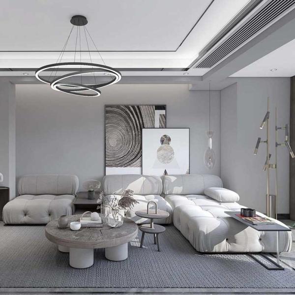 Sofás secionais da sala de visitas de 3 partes com o minimalista italiano da mobília dos Recliners