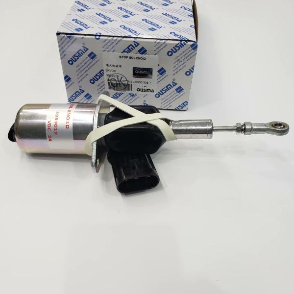 OUSIMA Fuel Shutdown Solenoid Valve 3939019 Shut off solenoid For CUMMINS 6CT8.3 R305 335-7