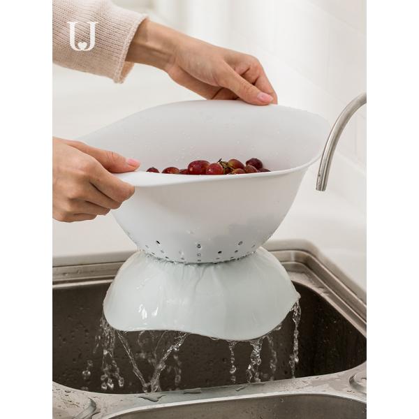 OEM ODM Kitchen Vegetable Drain Basket 617g Fruit Drain Basket