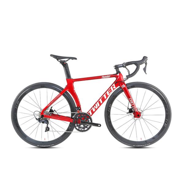 700C Toray Aero Carbon Fiber Off Road Bike Disc Brake 142mm Shimano Sora 18 Speed