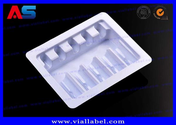 2ml 10 Vials Transparent / white / Black Pharmaceutical Blister Packaging With Labels
