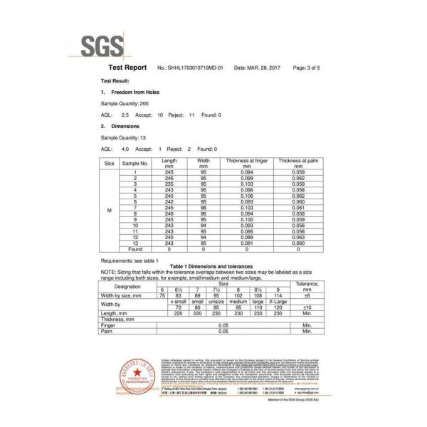 Ultra Soft Disposable Medical Gloves , Non Irritating Disposable Hand Gloves