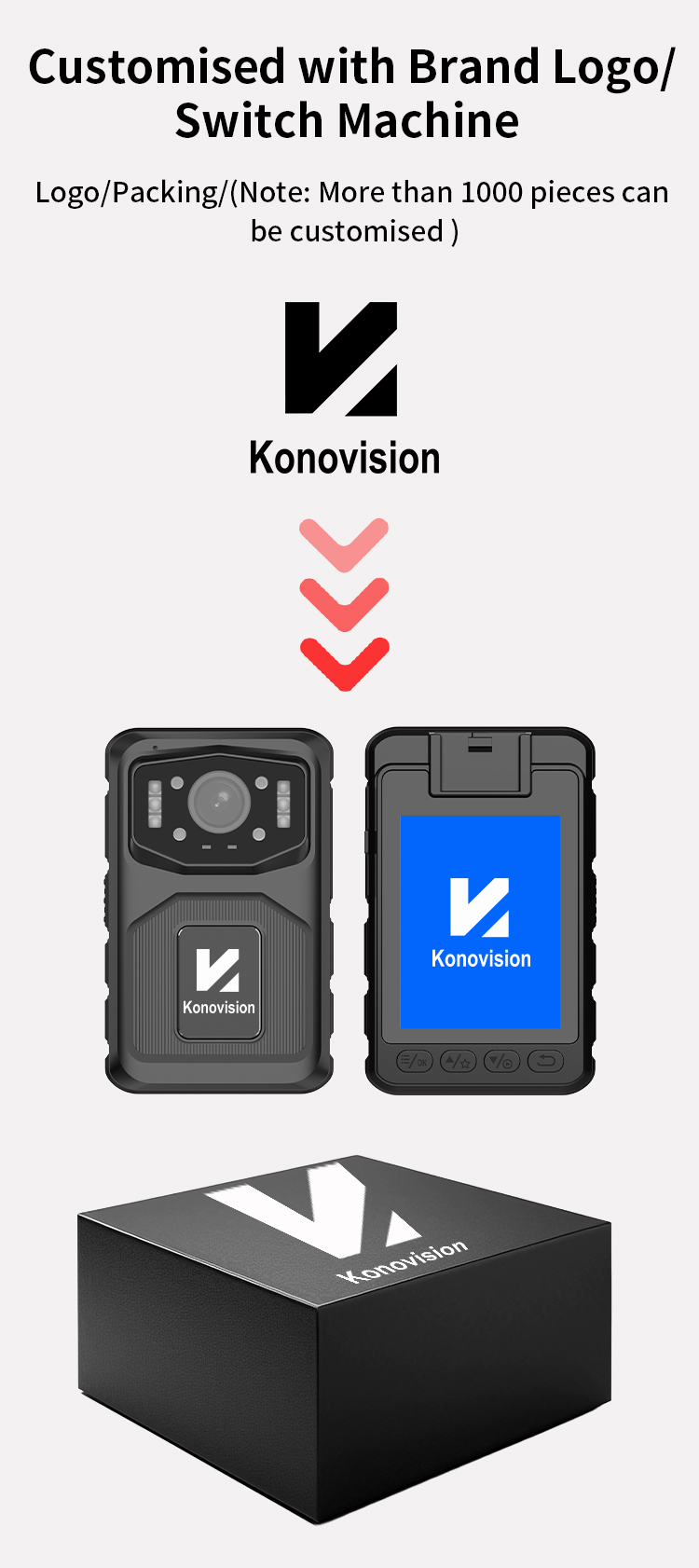 Factory OEM/ODM 4G Body Worn Camera 2K HD Video 48MP Photo IP68 Waterproof 2.4 LCD Screen IR Night Vision Security Body Camera