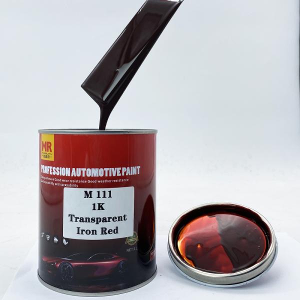 M111 1K Transparent Iron Red Automotive Body Paint Liquid Car Paint