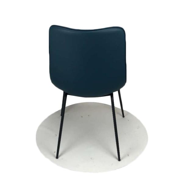 Blue PU Leather Cushions 840mm 6.8KGS Modern Leisure Chair